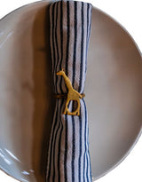 GIRAFFE BRASS NAPKIN RINGS
